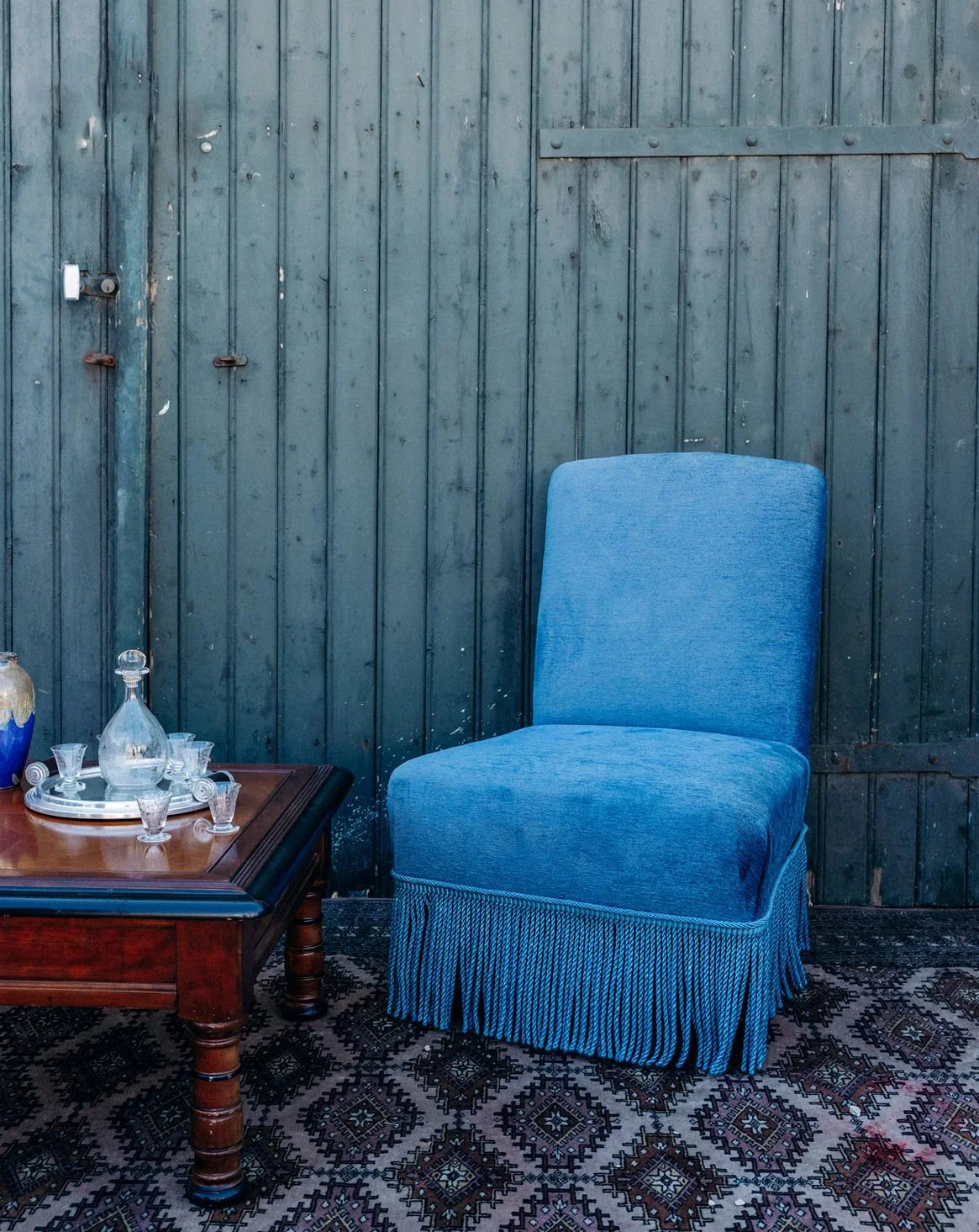 Blue Velvet Armchair Blue Armchair And Ottoman Velvet Navy Blue
