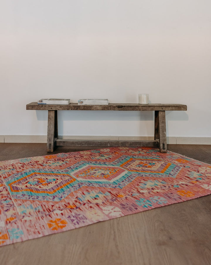 eddy-tapis-kilim-laine-rose-bleu-365-1