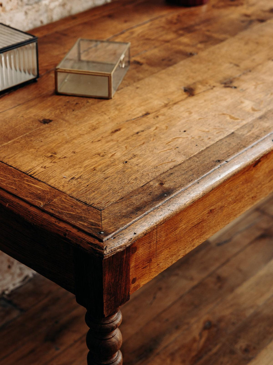 Romy, la table de ferme en bois N°126 - Debongout