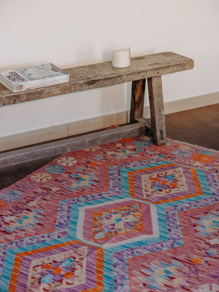eddy-tapis-kilim-laine-rose-bleu-365-7