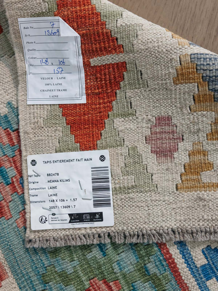 eddy-tapis-kilim-laine-beige-bleu-373-7