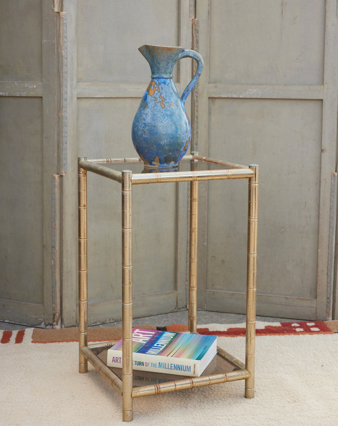 hanna-table-appoint-metal-doré-bambou-vintage-1623-1