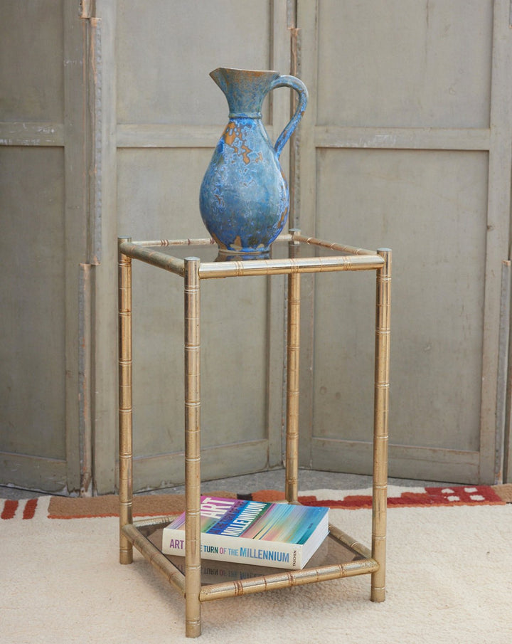 hanna-table-appoint-metal-doré-bambou-vintage-1623-1