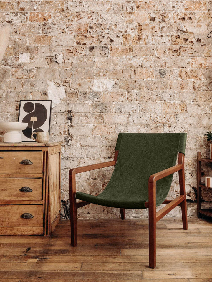 Achille, le fauteuil en tissu bouclette