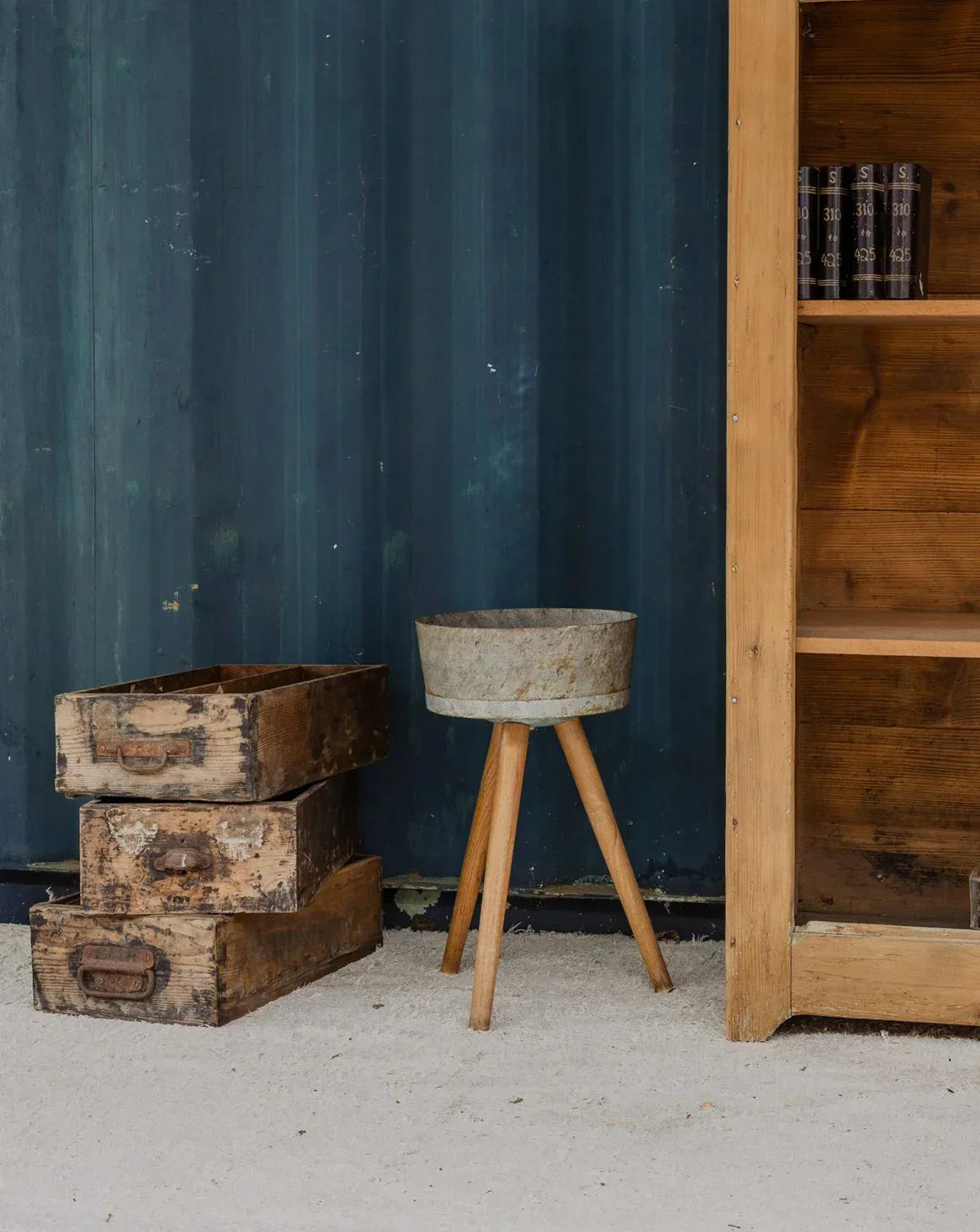 Porte-Plante Mural En Bois Vintage (Naturel, 1 Compartiment) - Déco Murale Rétro