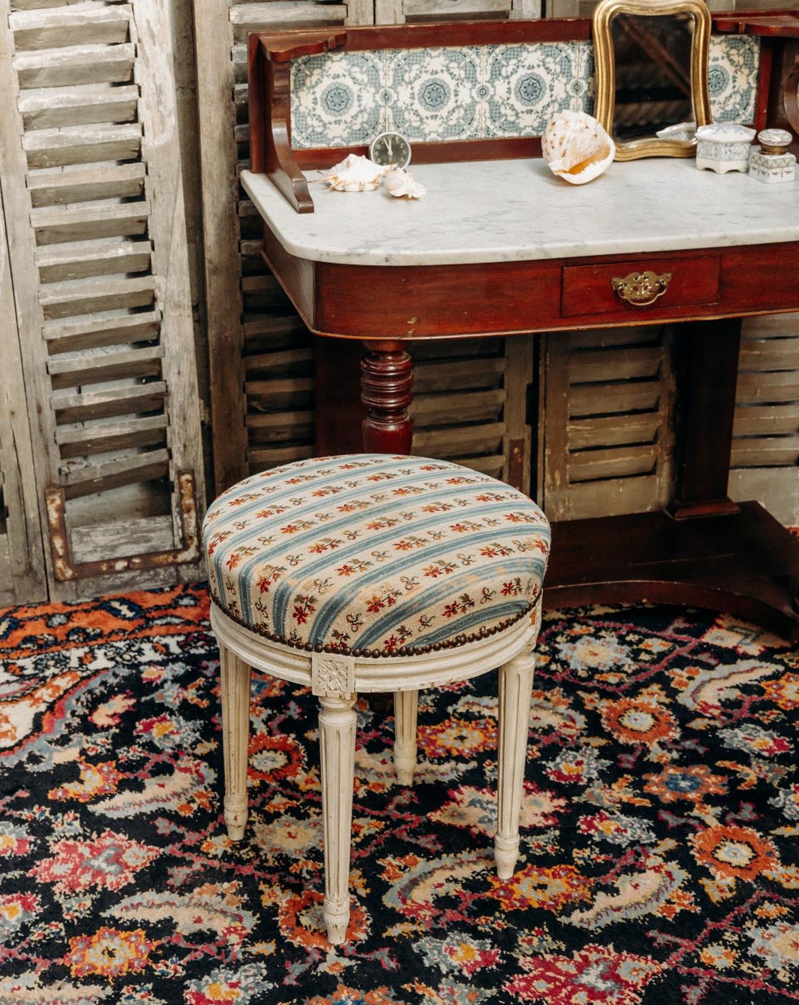 Our mottled seats