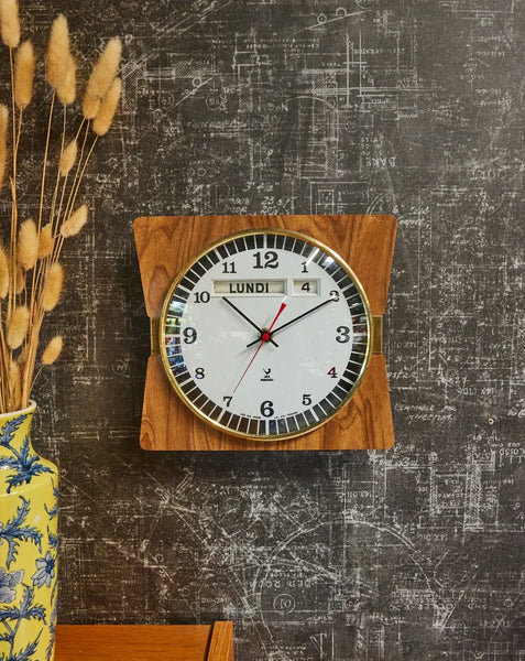 Horloge murale neuve La Carafe/Horloge style retro vintage modèle médiator - Décoration Horloge murale neuve La Carafe/Horloge style retro vintage modèle médiator - Décoration