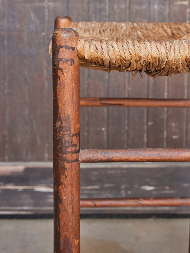 gaston-tabouret-bar-bois-paille-ancien-185-6