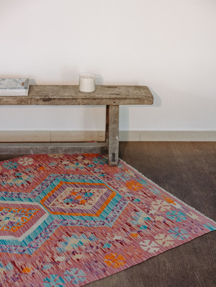 eddy-tapis-kilim-laine-rose-bleu-365-5