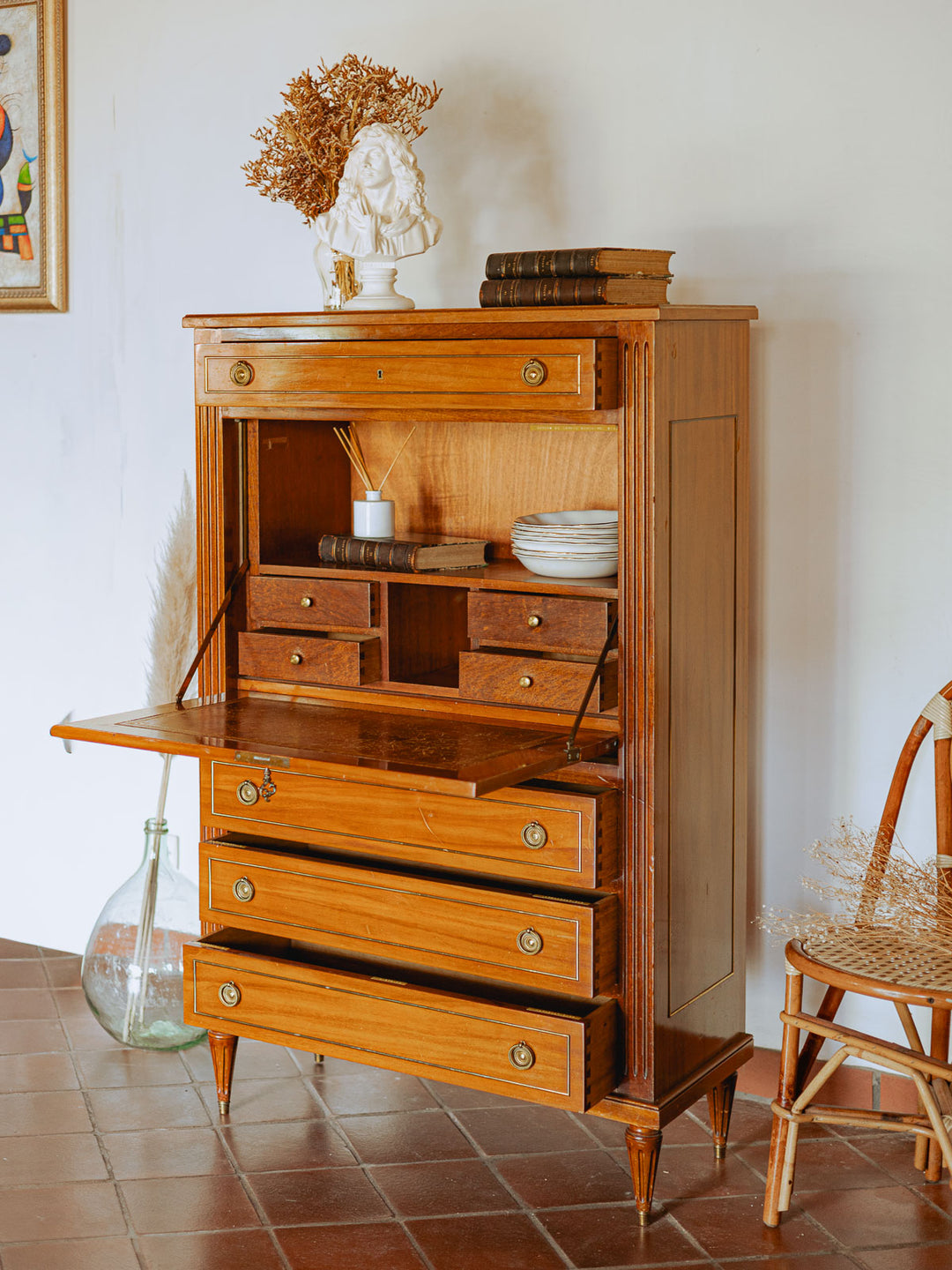 honore-secretaire-patiné-chic-néo-classique-201-3