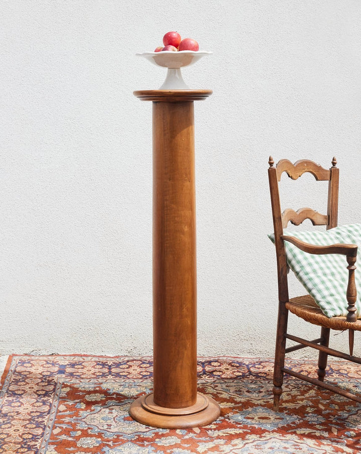 francine-table-appoint-bois-colonne-vintage-1407-1
