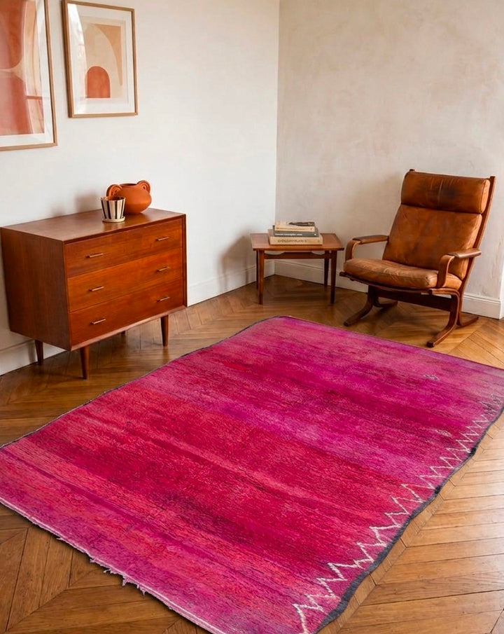 olivier-tapis-laine-rose-vintage-42-1