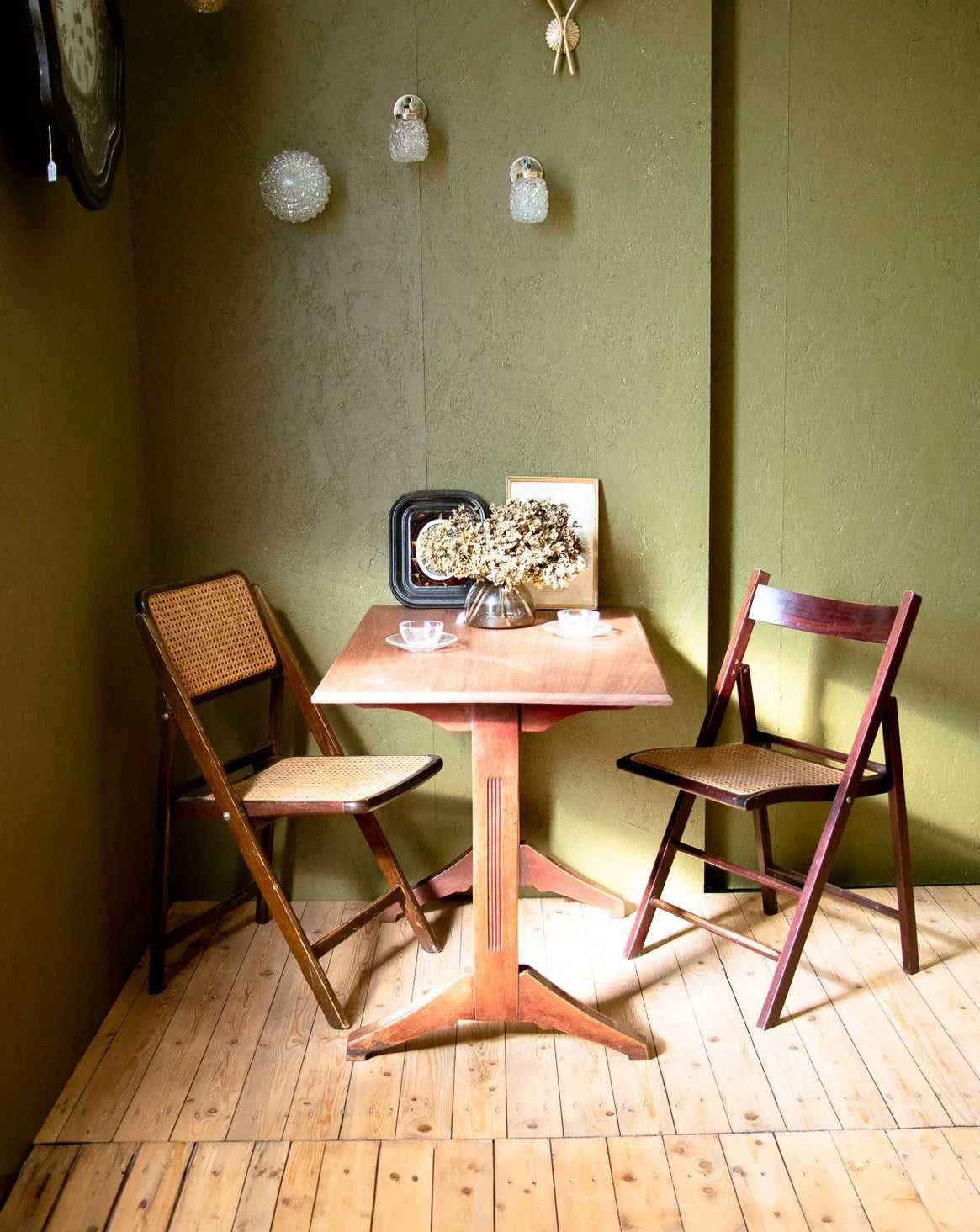 Tabouret pliant en bambou avec assise coton - Gamm vert Tabouret pliant en bambou avec assise coton - Gamm vert
