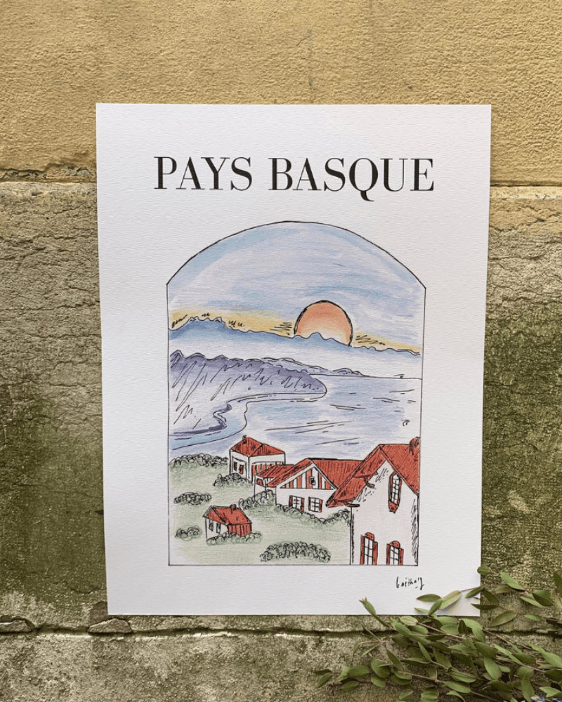 Mathilde, l'illustration Pays Basque - Debongout