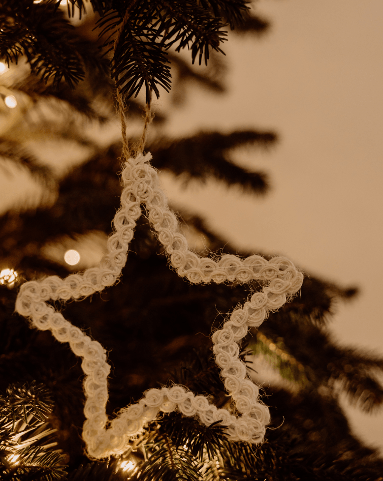 Starla, l'étoile de Noël en jute - Debongout